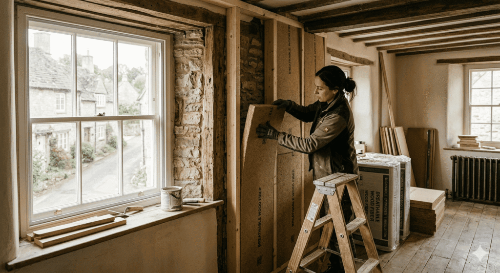 Sustainable upgrades for listed buildings UK