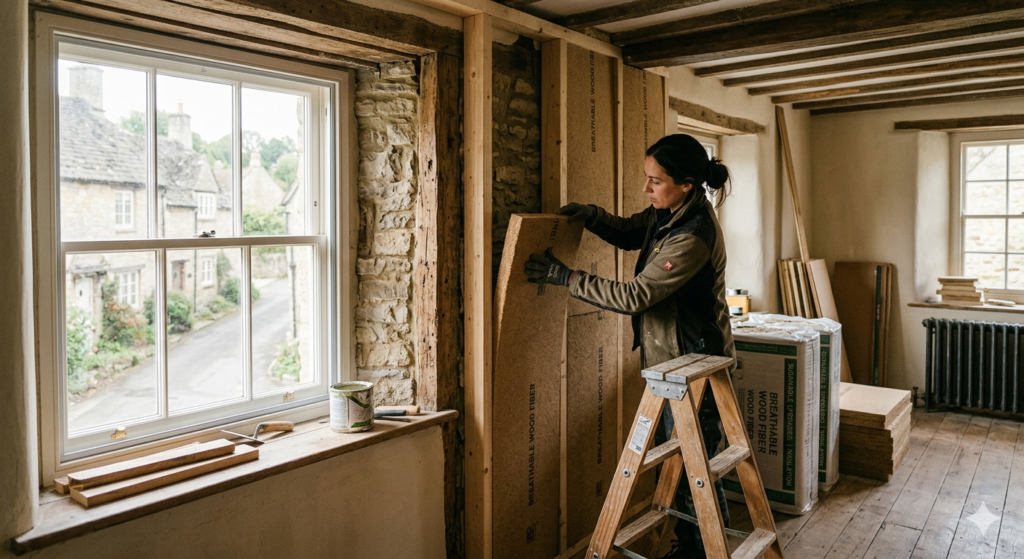 Sustainable upgrades for listed buildings UK